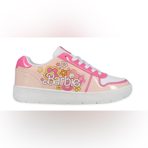 Women's Barbie by Mattel Pink Casual Court Sneaker - Picture 1 of 5